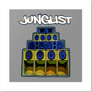 Junglist-Soundsystem-Blue Posters and Art